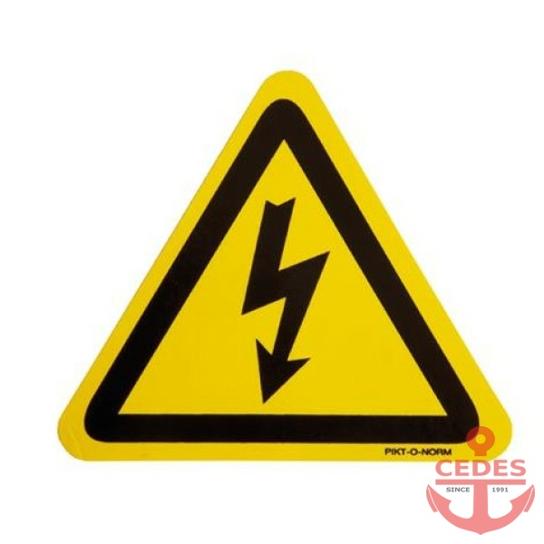 Sticker gevaar elektriciteit
