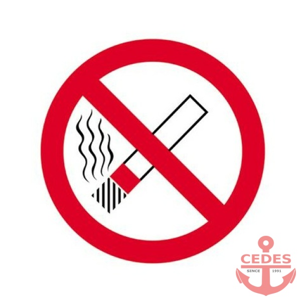 sticker roken verboden rond
