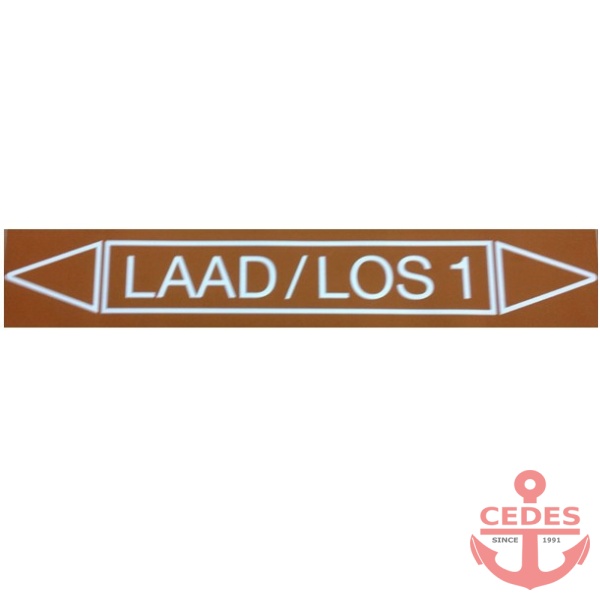 sticker laad / los 1 50×10 cm