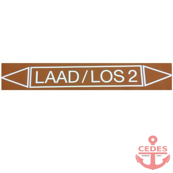 sticker laad / los 2 50×10 cm