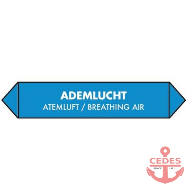 Sticker ademlucht/atemluft/breathing air